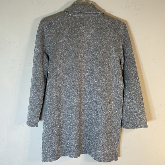 NWT. J. Crew 365 XS Glitter Merino Wool Blend Open Front Jacket Machine Washable - Picture 8 of 10